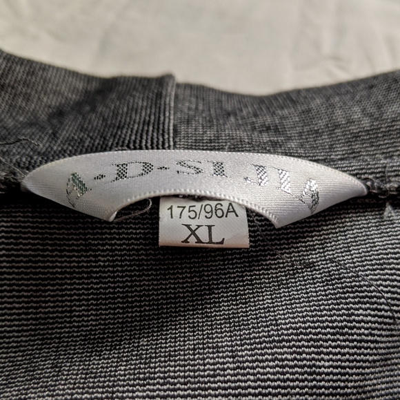 Maroon/grey cowl neck dress with belt - Picture 6 of 7